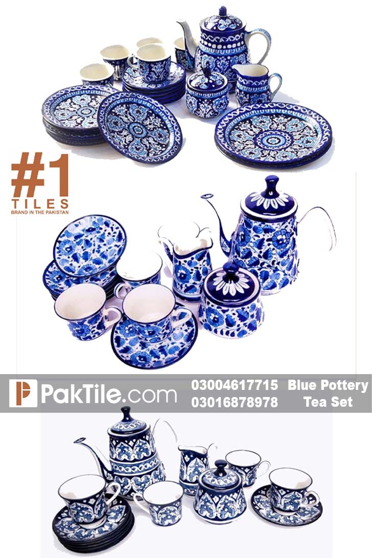 Multani Blue Pottery Dinner Set Tea Set