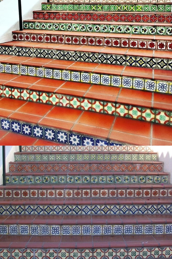 Stair Tiles Design Size
