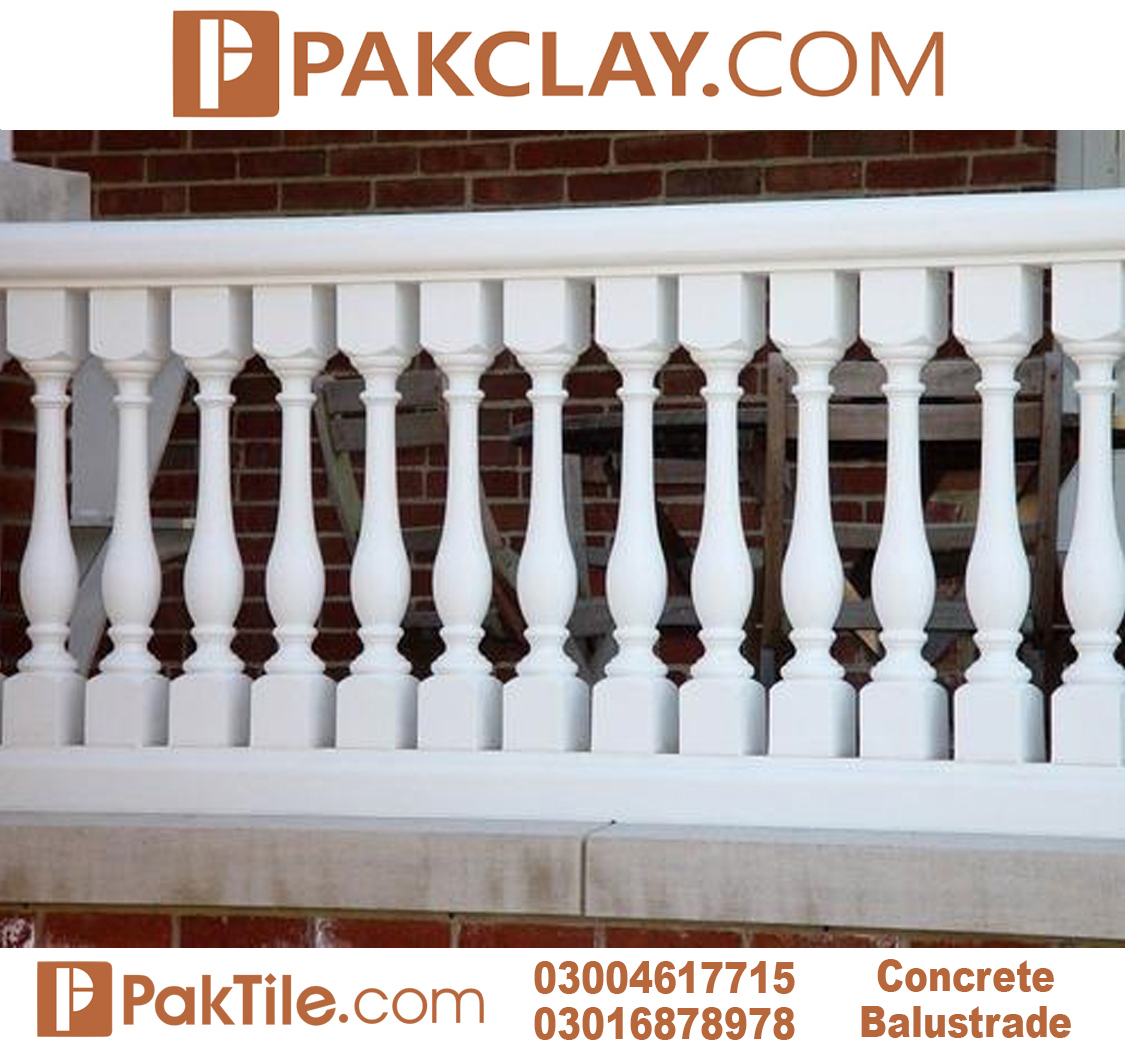 Cement railing design for house front