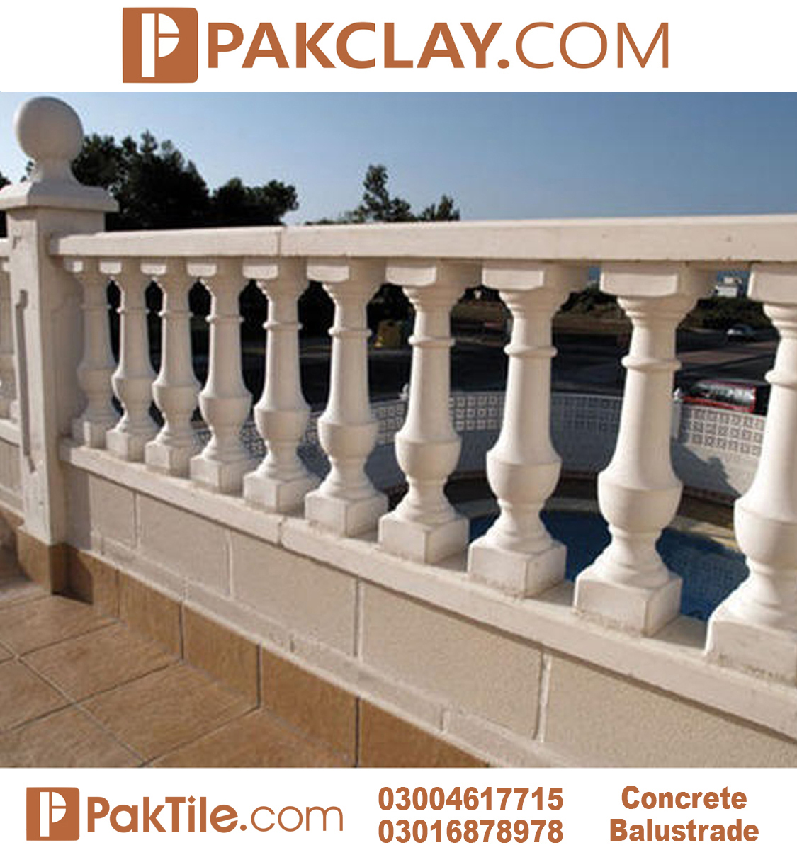 Pak Clay Tiles concrete balusters for sale near me