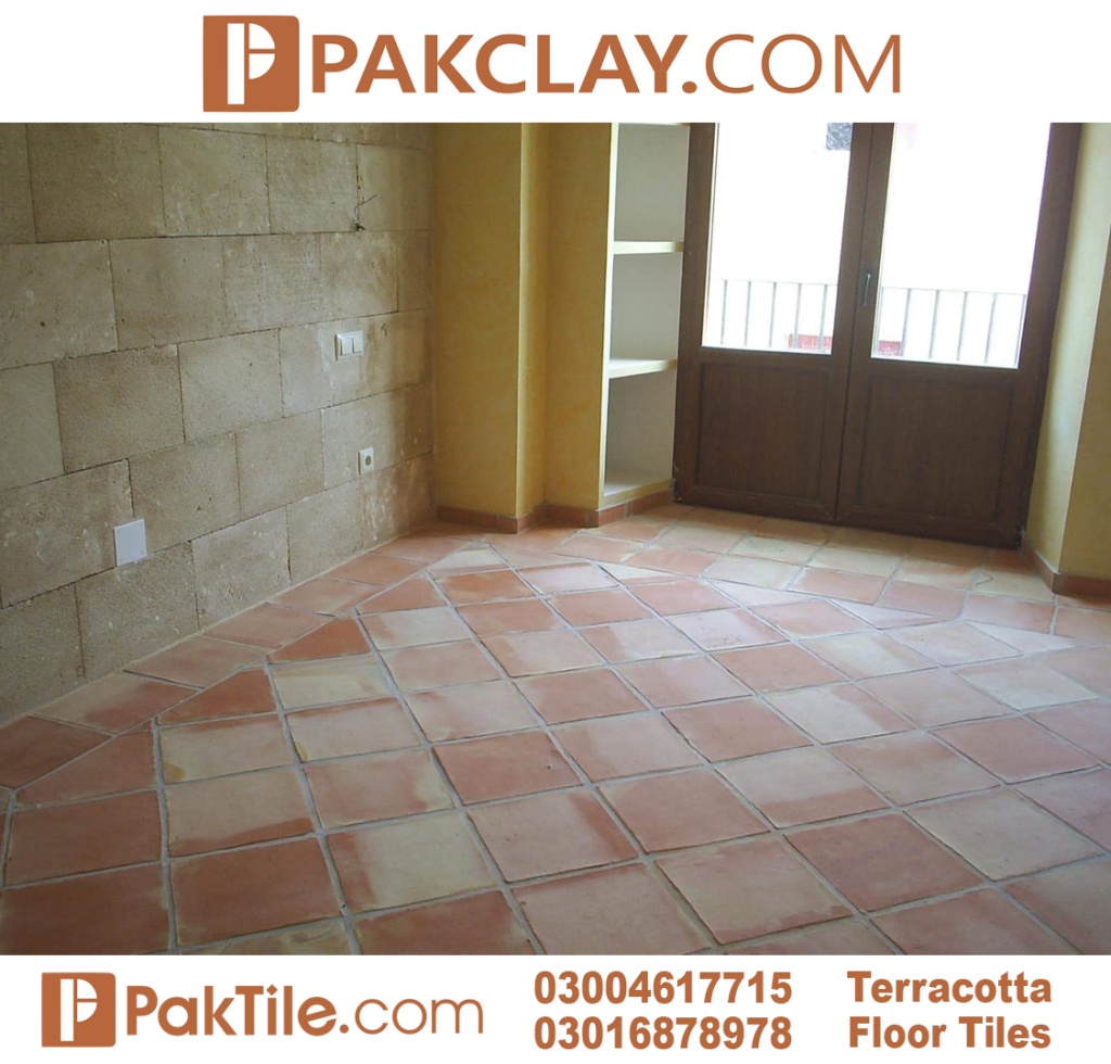 Pak clay livingroom terracotta floor tiles texture